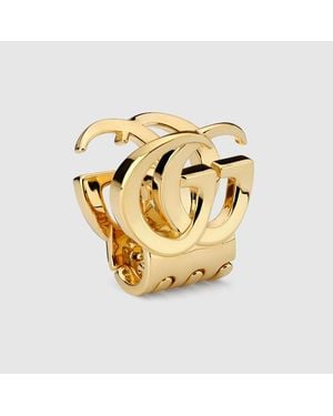 Gucci Hair Clip With Double G, -Toned Metal - Metallic