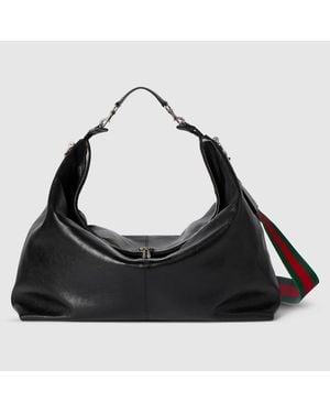 Gucci Brera Large Crossbody Bag, Leather - Black