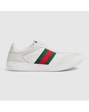 Gucci Screener Trainer, Uk - White