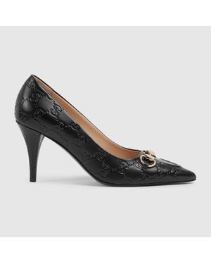 Gucci Court Shoes With Horsebit - Black