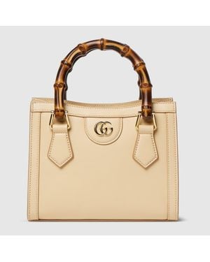 Gucci Diana Small Tote Bag - Natural