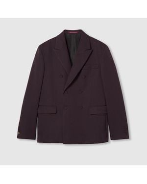 Gucci Giacca Doppiopetto - Viola