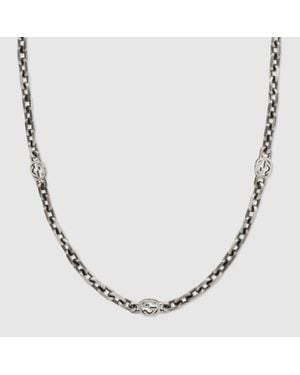 Gucci Halskette aus Silber mit GG - Mettallic