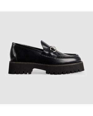 Gucci Mocasín Con Horsebit Para Mujer, Talla - Negro