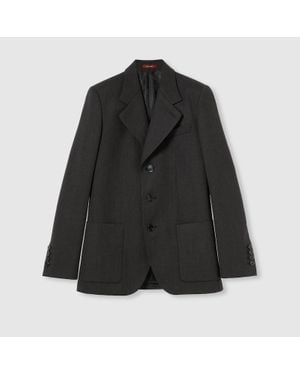 Gucci Wool Mohair Jacket, Ready-To-Wear - Black