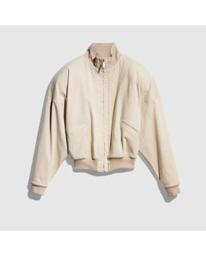 Gucci Chaqueta De Popelina De Seda Con Cremallera, Talla - Neutro