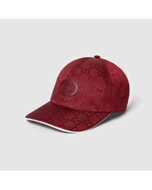Gucci Baseballkappe Aus Gg Nylon, Größe - Rot