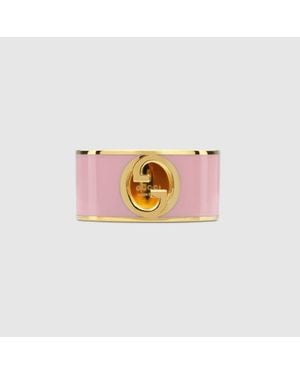 Gucci Blondie Wide Enamel Ring - Pink