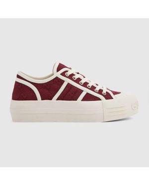 Gucci Sneaker Donna Con Suola Oversize, Taglia - Rosso