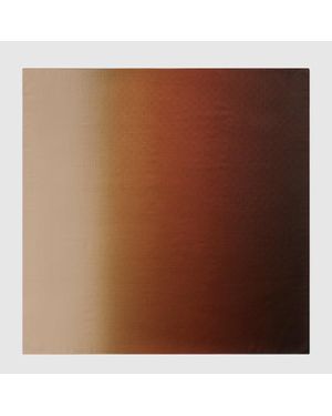 Gucci Gg Wool Silk Jacquard Shawl - Brown