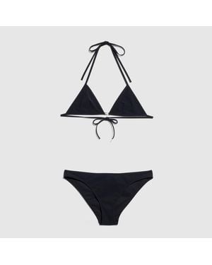 Gucci Bikini En Jersey Stretch, Taille - Noir