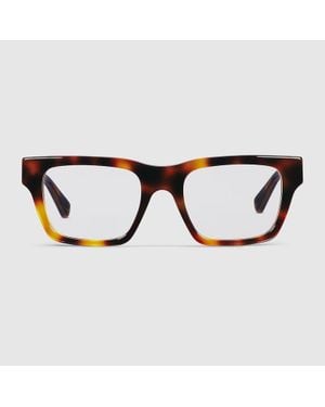 Gucci Rectangular Frame Sunglasses - Brown