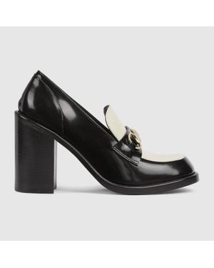 Gucci Mocassino Donna Con Tacco E Morsetto, Taglia - Nero