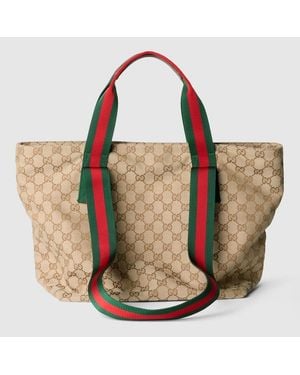 Gucci Kleiner Shopper Mit Gg - Grün