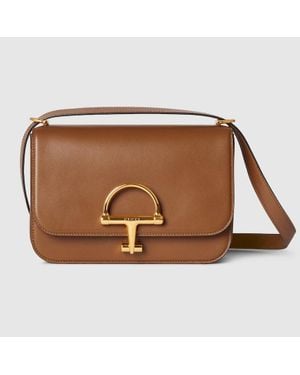 Gucci Kleine Siena Schultertasche - Braun