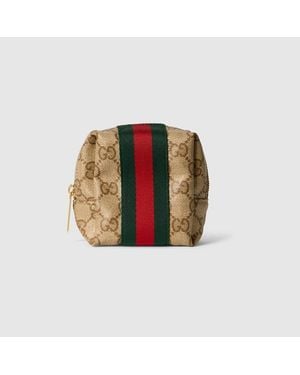 Gucci Kleines Kosmetiketui Mit Web - Natur