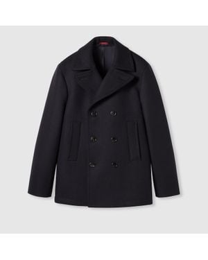 Gucci Batavia Wool Coat - Blue