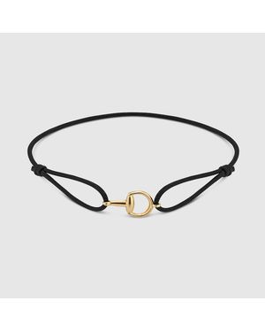 Gucci Horsebit 18K Charm Bracelet - Brown