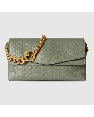 Gucci Medium Shoulder Bag With Chain - Green