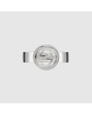 Gucci Interlocking Ring - Metallic