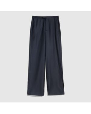 Gucci Light Wool Trousers, Size 48 It, Ready-To-Wear - Blue