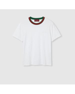 Gucci Web T-Shirt - White