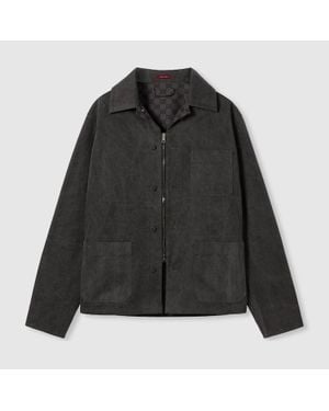 Gucci Delavé Cotton Canvas Jacket - Black