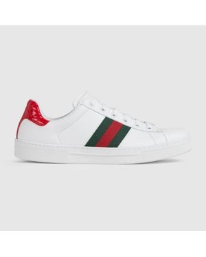 Gucci Baskets Ace Pour Femme, Taille - Weiß