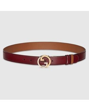 Gucci Ceinture Réversible Blondie, Taille 100 - Marron