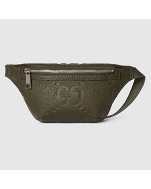 Gucci Riñonera Con Gg Jumbo Tamaño Pequeño, Talla 80 - Verde