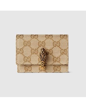 Gucci Dionysus Small Wallet, Gg Canvas - Natural