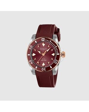 Gucci Orologio Dive, 36 Mm - Rosso
