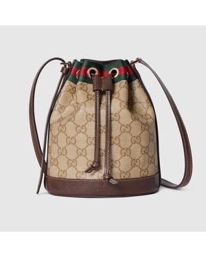 Gucci Mini Sac Seau Avec Web - Natur