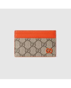 Gucci Bi-colour Gg Card Case - Orange