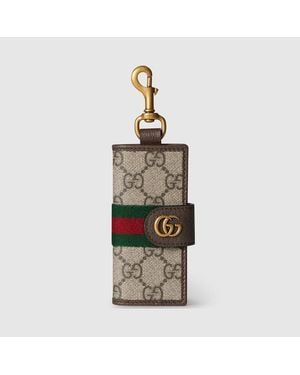 Gucci Ophidia Key Case With Hook Closure - Metallic