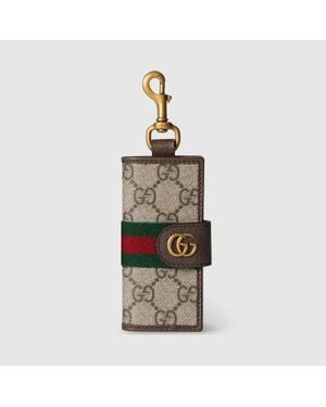 Gucci Ophidia Key Case With Hook Closure - Metallic