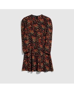 Gucci Printed Silk Dress - Brown