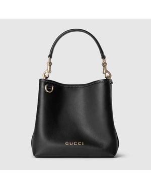 Gucci Minibolso Bombonera Gg Emblem - Negro