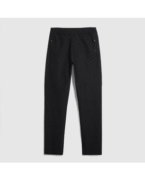 Gucci Gg Jersey Jacquard Sportswear Trousers - Black