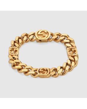 Gucci Bracelet avec détail gg - Métallisé