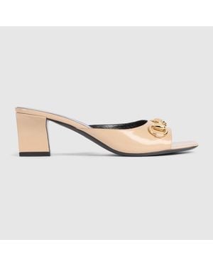 Gucci Signora Slide Sandal, Leather - Metallic