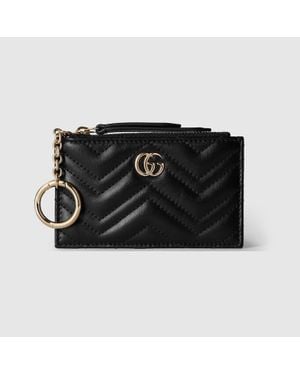 Gucci Gg Marmont Key Pouch - Black