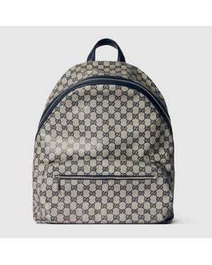 Gucci Essence Classic Medium Backpack, Gg Canvas - Grey