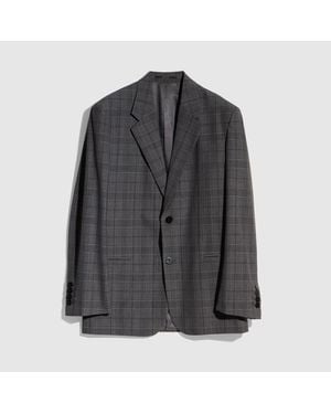 Gucci Checked Fine Wool Jacket - Grey