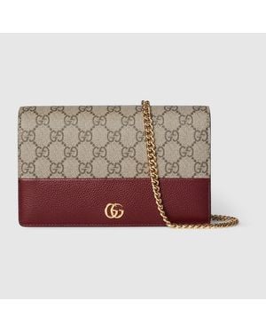Gucci Bi-colour Gg Marmont Wallet On Chain - Multicolour