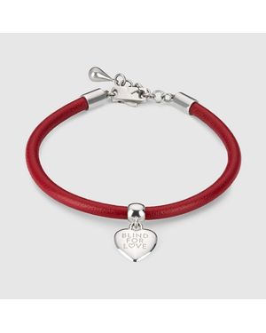 Gucci Blind For Love Charm Bracelet - Red