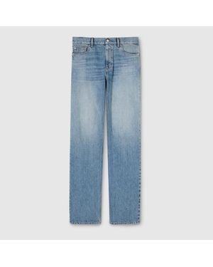 Gucci Straight Leg Jeans - Blue