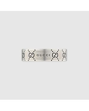Gucci Signature Wide Ring - White