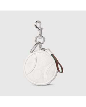 Gucci Tennis Ball-Shaped Coin Wallet - White