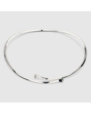 Gucci Chiodo Flexible Choker Necklace - Metallic